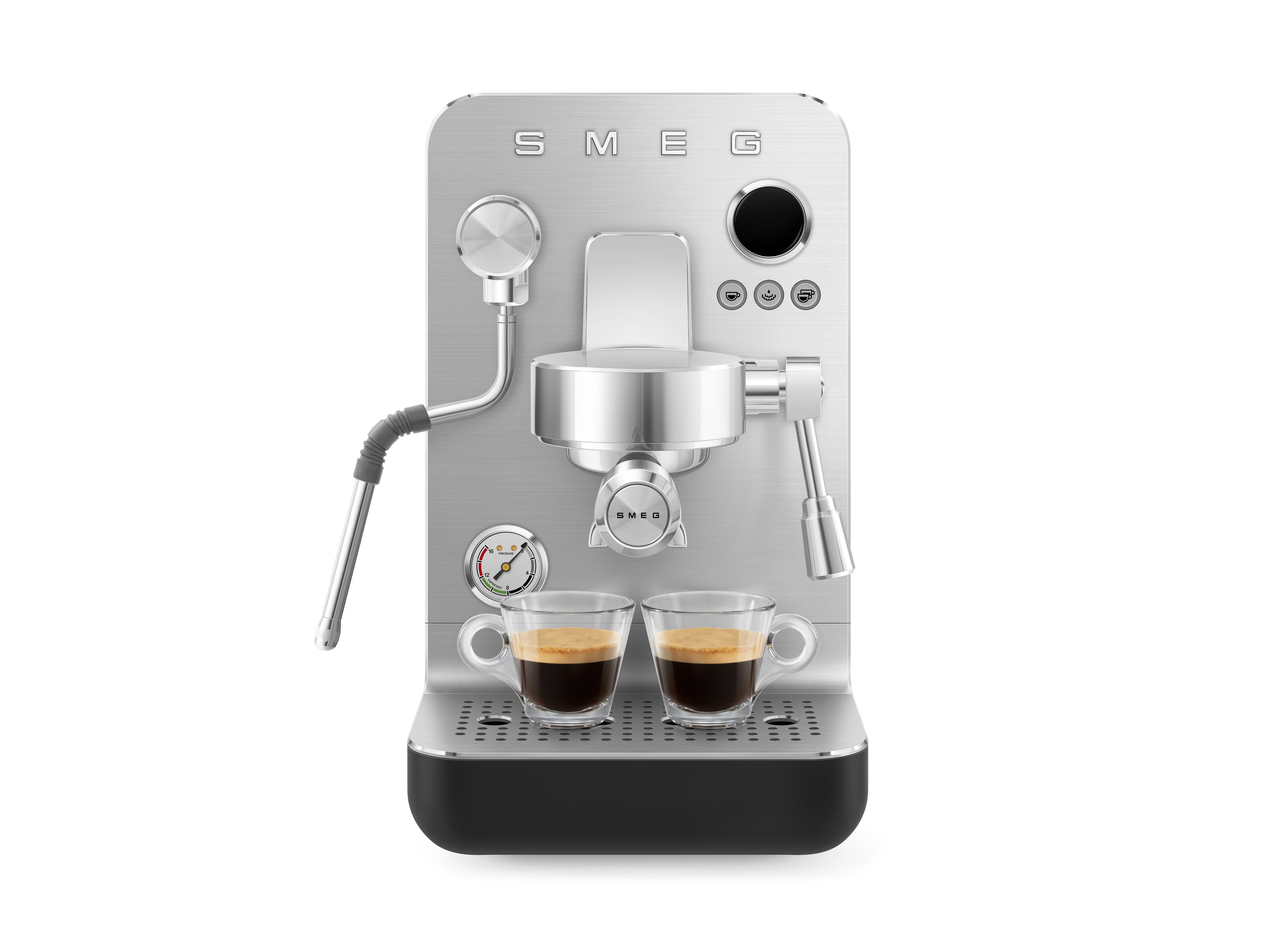 SMEG, Espresso-Kaffeemaschine Mini-Pro EMC02BL, Schwarz-Matt