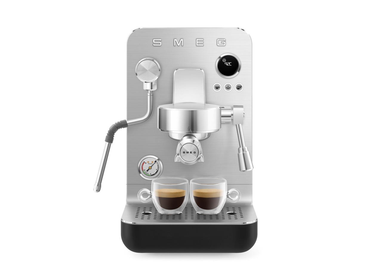 SMEG, Espresso-Kaffeemaschine Mini-Pro EMC02BL, Schwarz-Matt