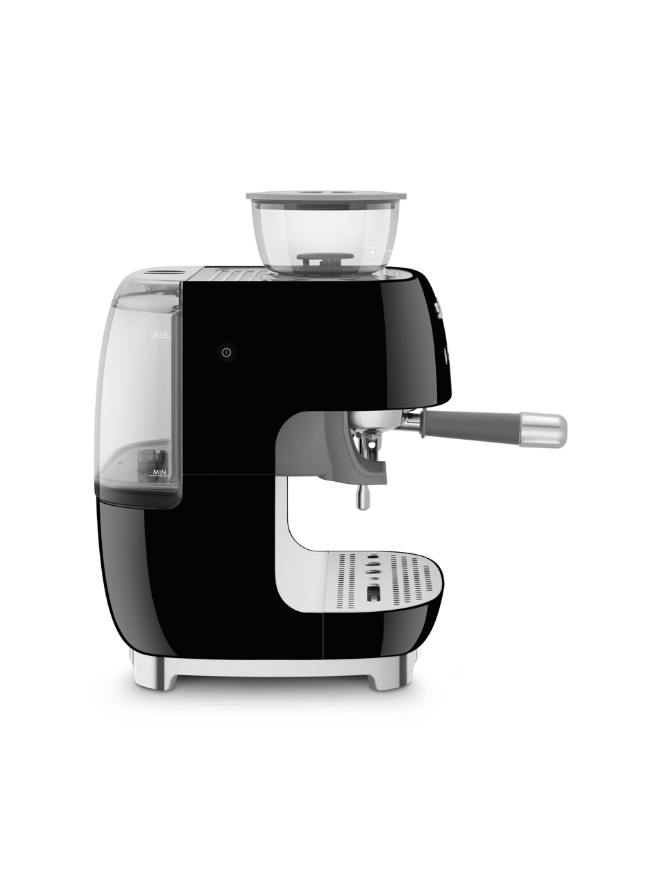 SMEG, Siebträgermaschine mit Kaffeemühle EGF03BLEU, Schwarz