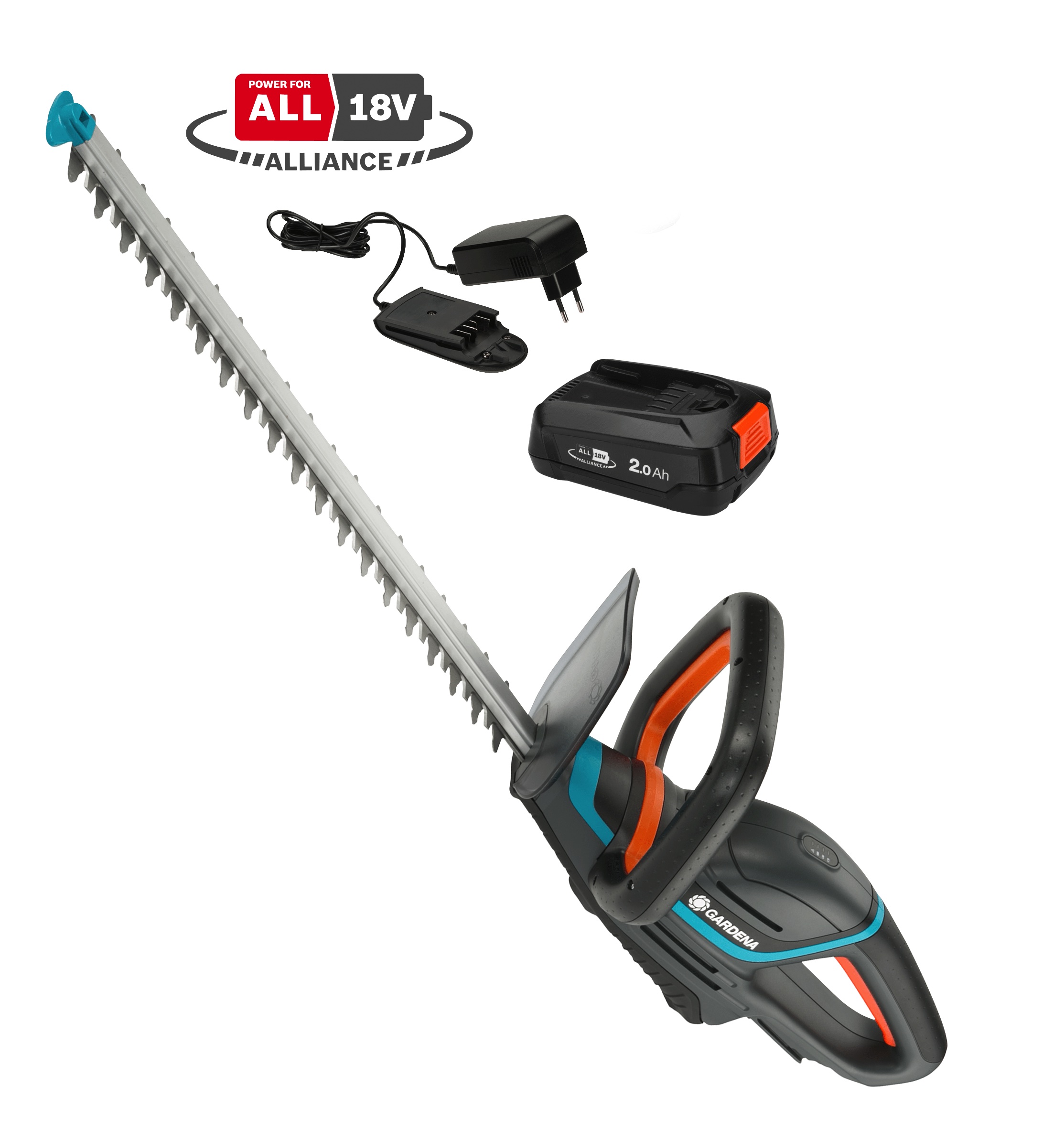 Gardena, Akku-Heckenschere ComfortCut 50/18V P4A Ready-To-Use Set, #14730-20