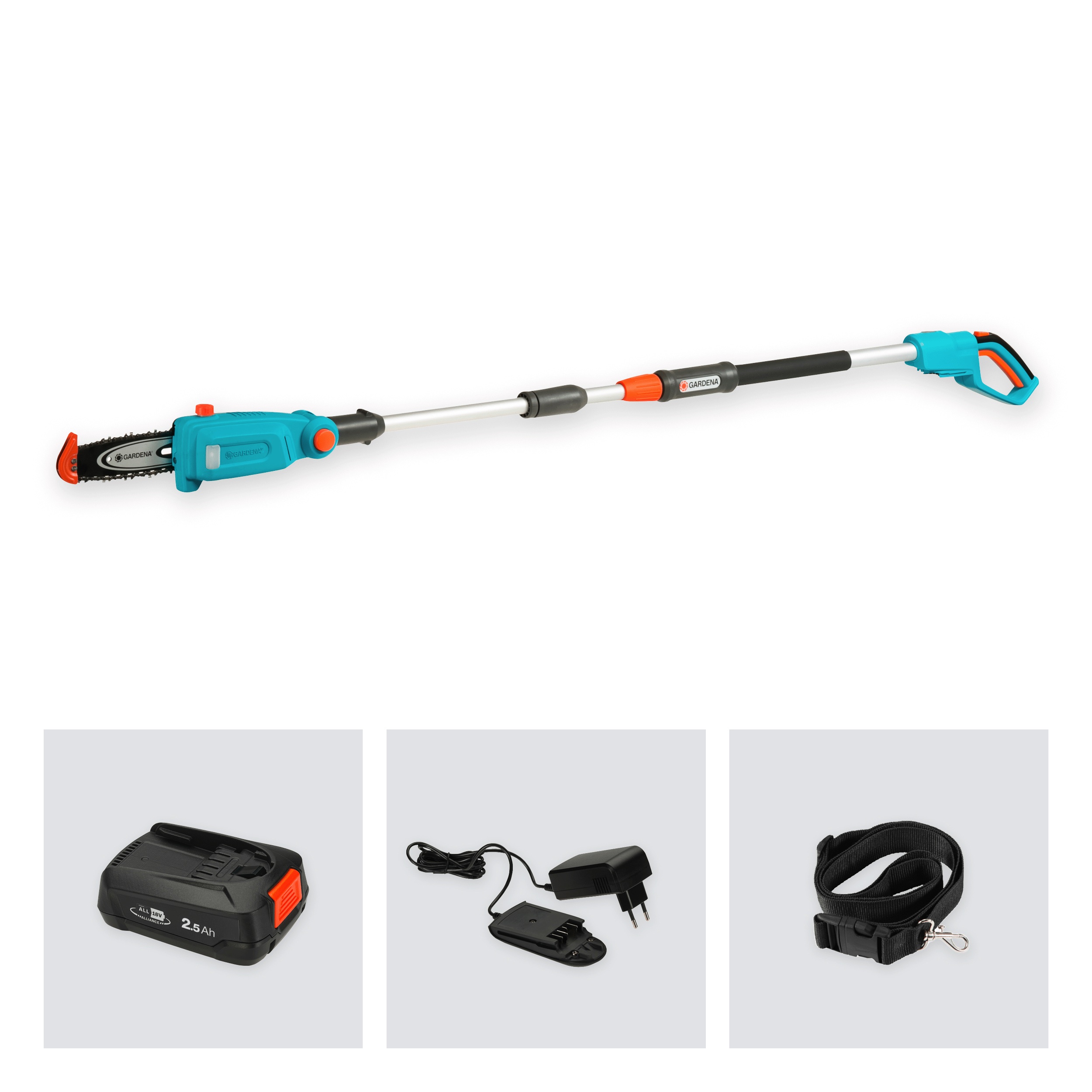Gardena, Akku-Teleskop- Hochentaster TCS 20/18V P4A Ready-To-Use Set, #14770-20