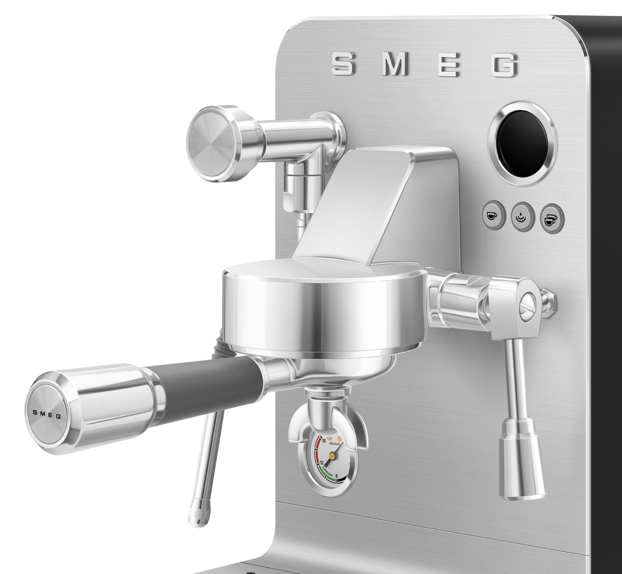 SMEG, Espresso-Kaffeemaschine Mini-Pro EMC02BL, Schwarz-Matt