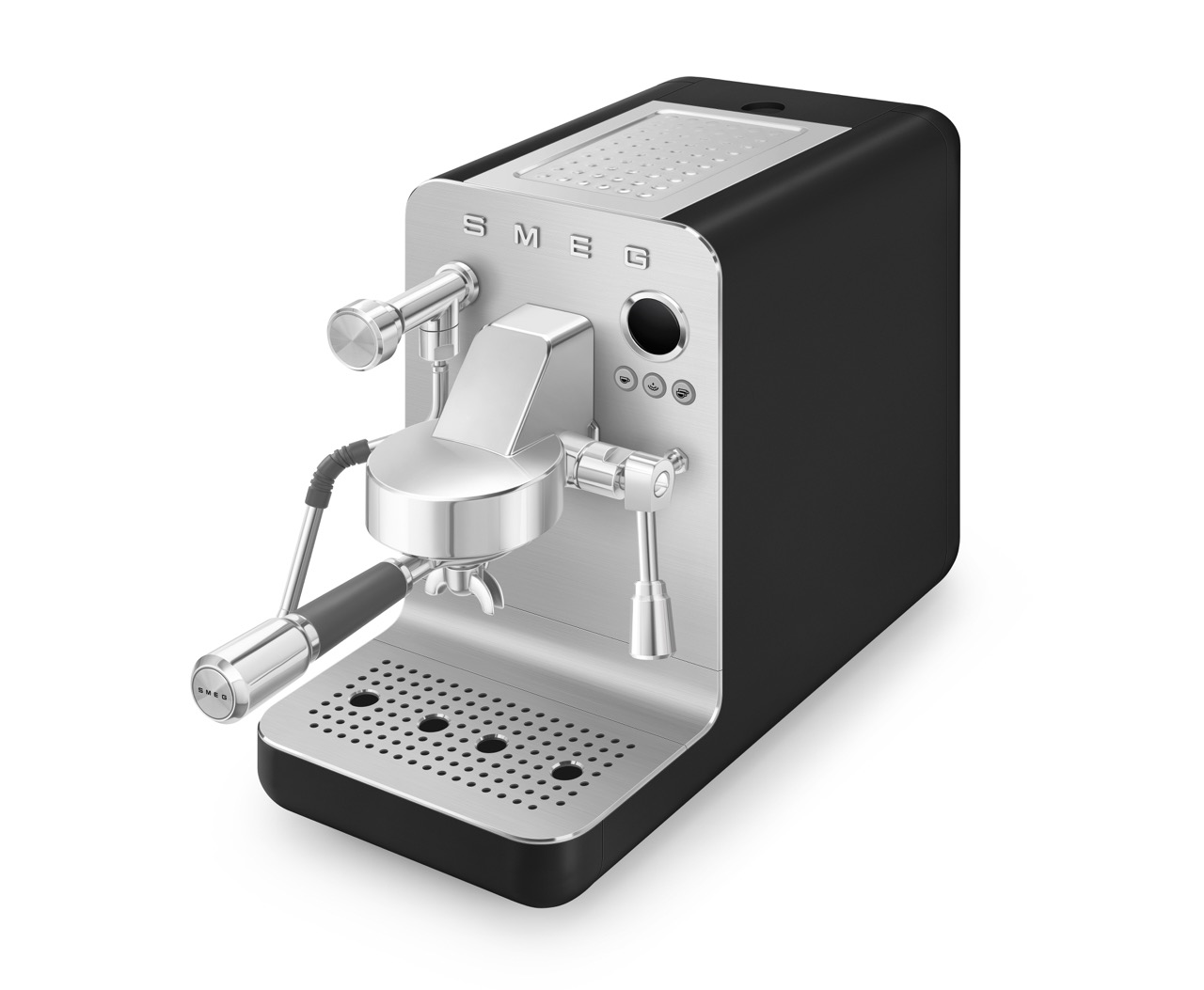 SMEG, Espresso-Kaffeemaschine Mini-Pro EMC02BL, Schwarz-Matt